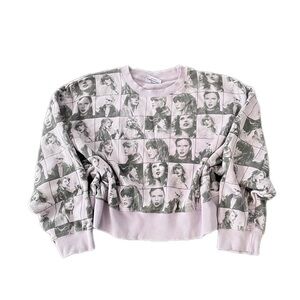 Taylor Swift ERAS Tour cropped lavender concert sweater, size Small and
